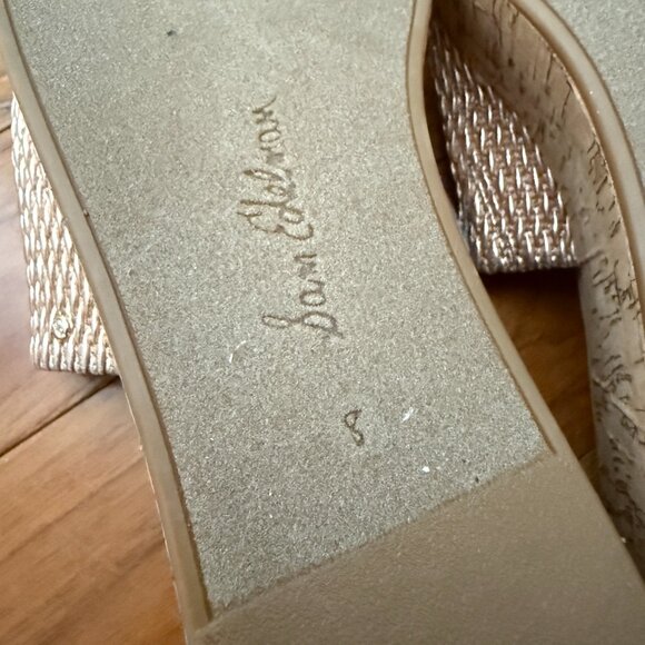 NO BOX Wome Sam Edelman Wendi Platform Slide Sandals in Beige Size 8 - Picture 4 of 8